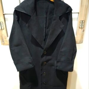 Black Ladies Overcoat Size Small